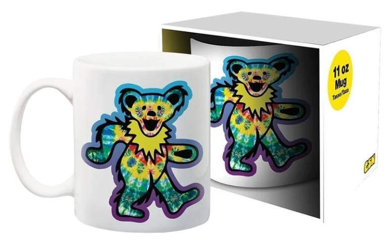 Grateful Dead Rainbow Bear Ceramic Mug