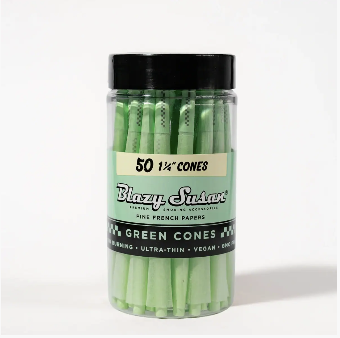 Blazy Susan - Green Pre Rolled Cones 50ct Jar