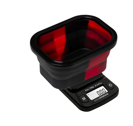 Truweigh - Mini Crimson Collapsible Bowl Scale 100g x 0.01g