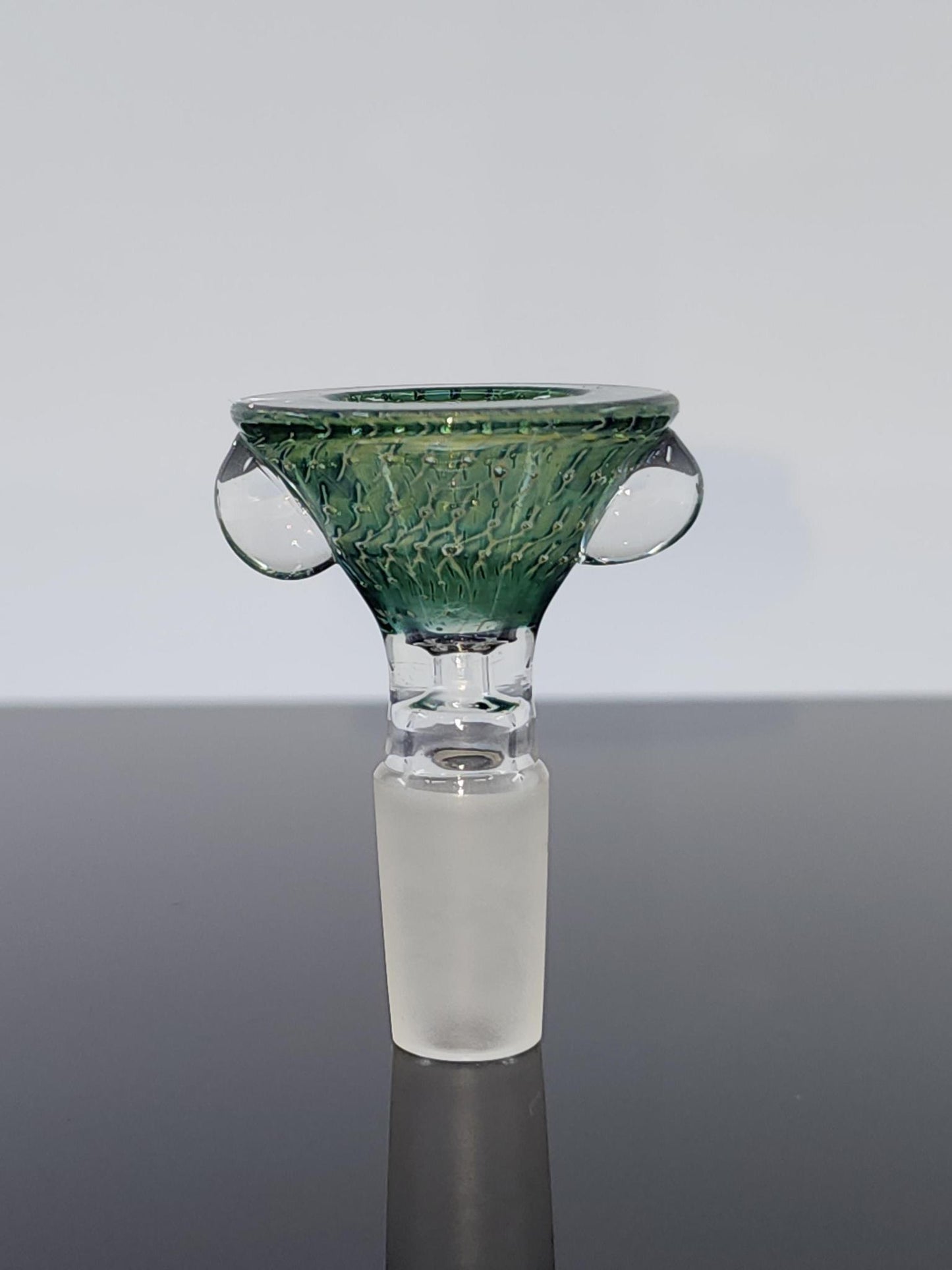 TAG - Single Hole Bong Slide Bowl Piece w/ Multi-Marble Handle