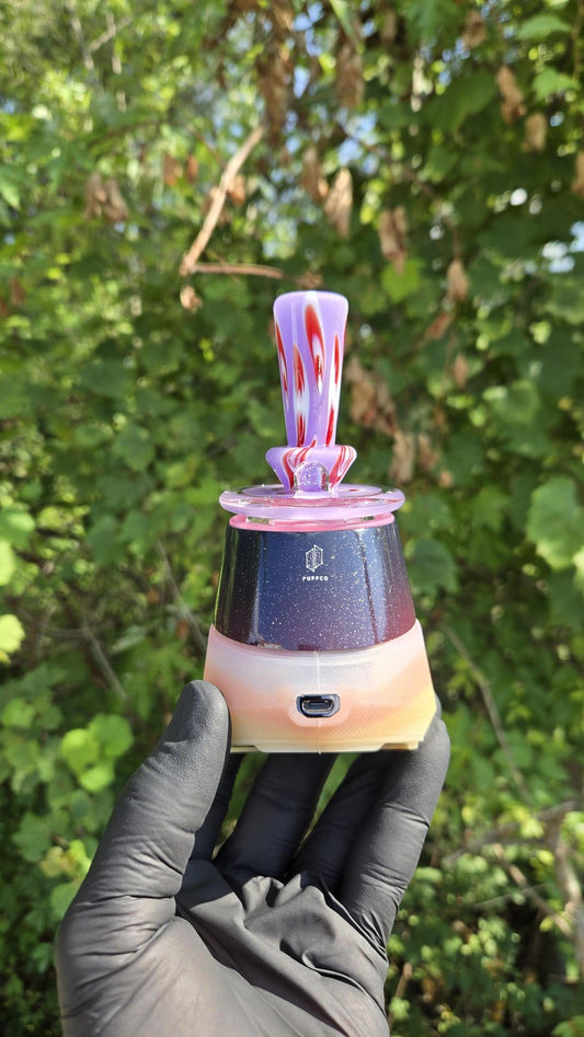 Indo Glass X Geoffmade - Clear Bottom Frit Work Dry Peak/Pro Attachment #3