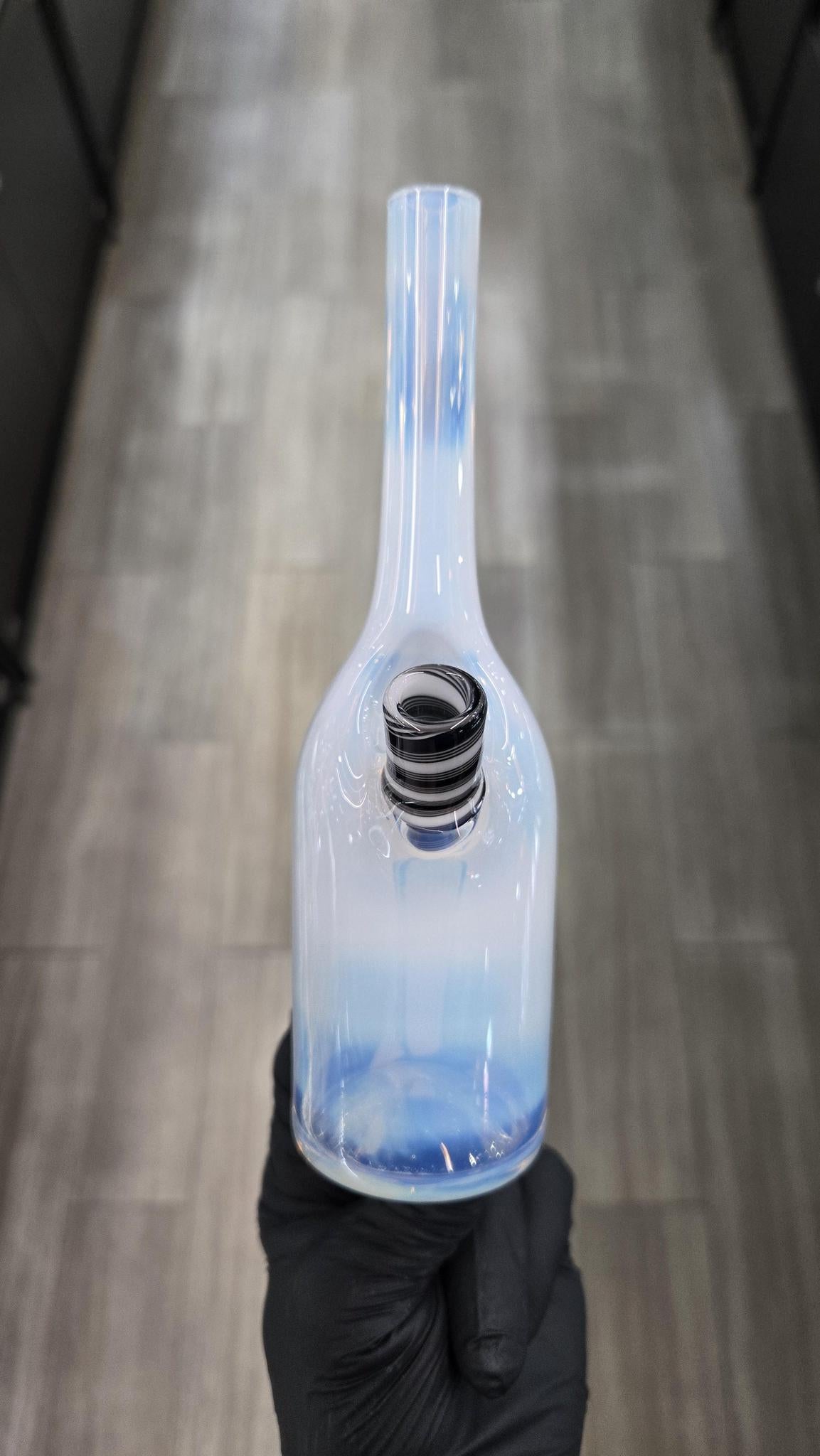 The Glass Mechanic - Moonstone Encased Opal Sake Bottle