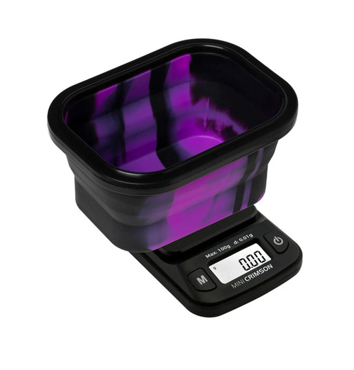 Truweigh - Mini Crimson Collapsible Bowl Scale 100g x 0.01g