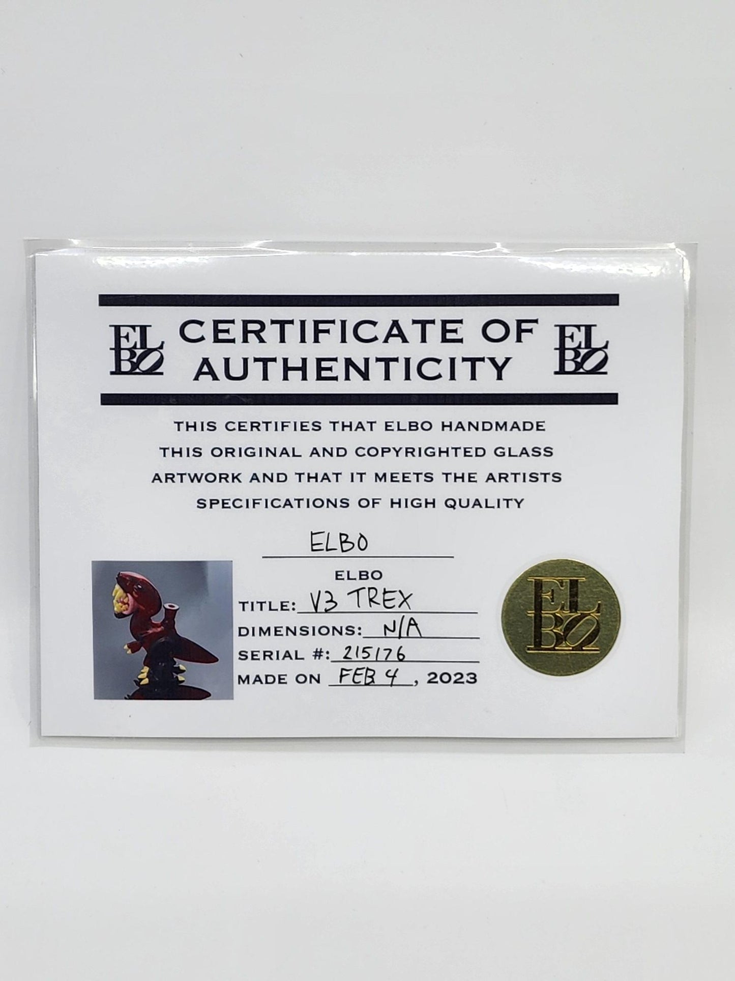 Elbo Glass - Open Mouth Raptor V3 TREX