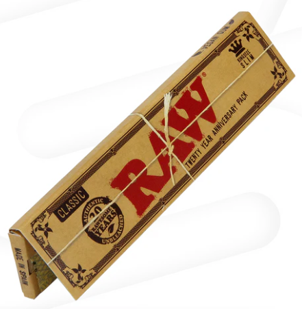 Raw Classic King Size Slim 20th Anniversary Rolling Papers