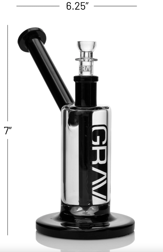 GRAV Medium Upright Bubbler - Black Accents