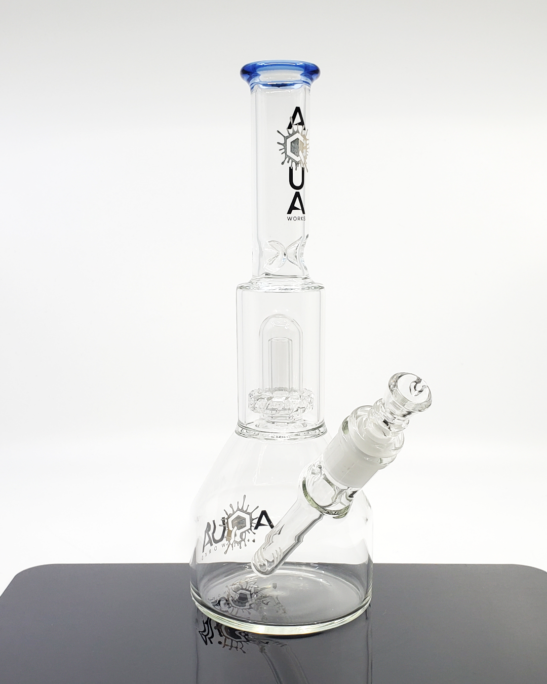 Aqua Works Glass 10” UFO Beaker | Unique UFO Perc for Smooth, Clean Hits and Stylish Design