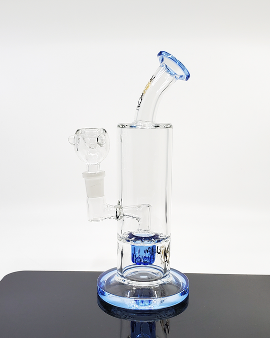 Aqua Works 8.5” Turbine Straight Tube | Smooth Filtration with Turbine Perc and Compact Design for Daily Dabbing