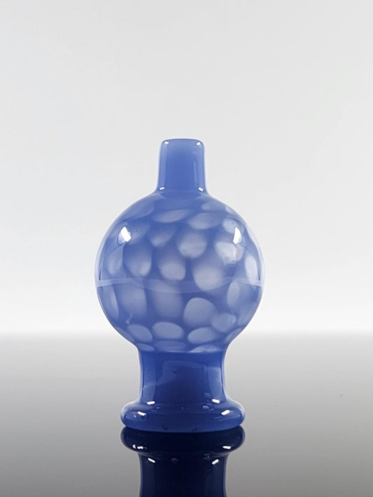 Close-up of the BSG Full Color Honeycomb Bubble Cap, showcasing the vibrant honeycomb design and durable construction, designed to optimize airflow and vapor production.
