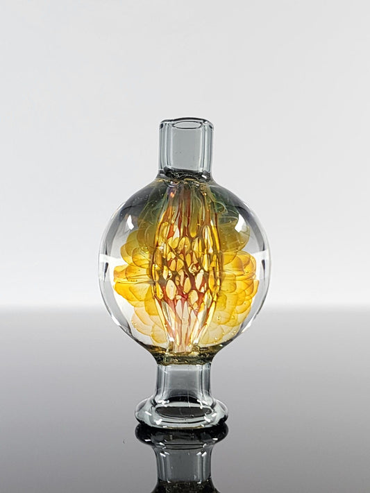 Close-up of the BSG Implosion Bubble Cap, showcasing the unique implosion design and durable construction, optimized for efficient vapor production.