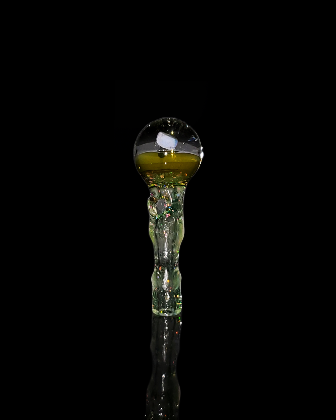 Focus on the durable glass construction and high-end finish of Captain Tokez Glass Joystick Cap.