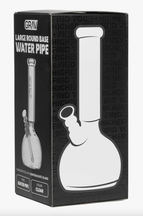 Grav - Large Round Base Water Pipe