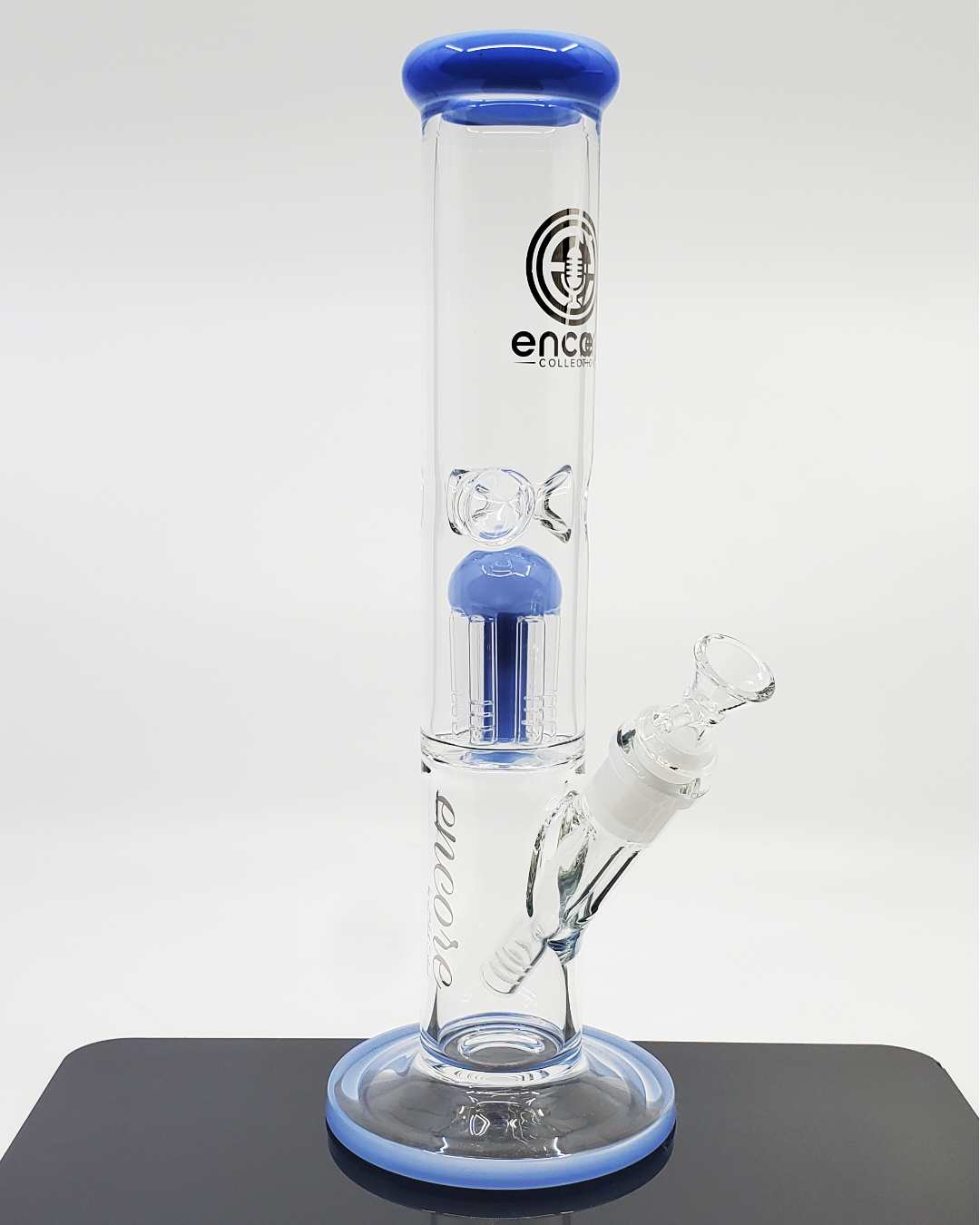 Encore Glass 12.5-inch Straight Tube with Tree Perc, offering advanced filtration and smooth draws with a classic, durable design