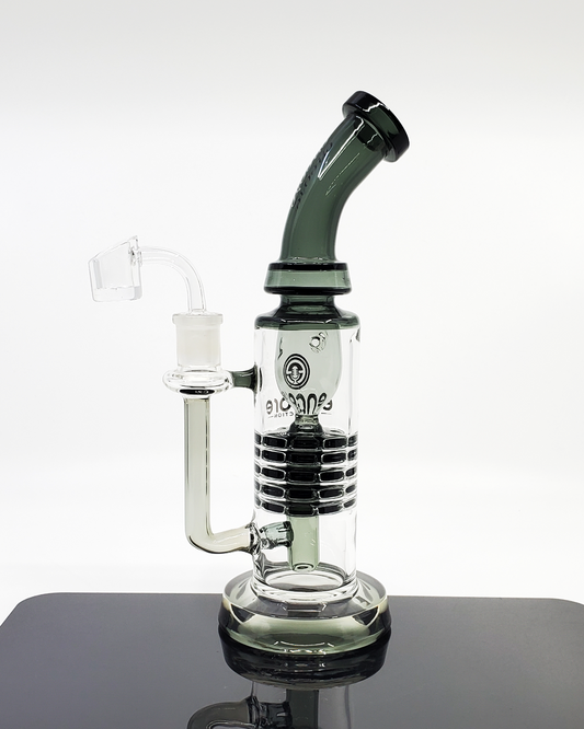 Side view of the Encore Glass 8.5” 5-Stage Incycler with a premium filtration design, offering consistent airflow for smooth draws.