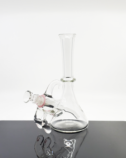 Side view of the iDab Glass Cat Butt Jammer showcasing its whimsical design and 10mm joint, ideal for those seeking a fun and functional piece.