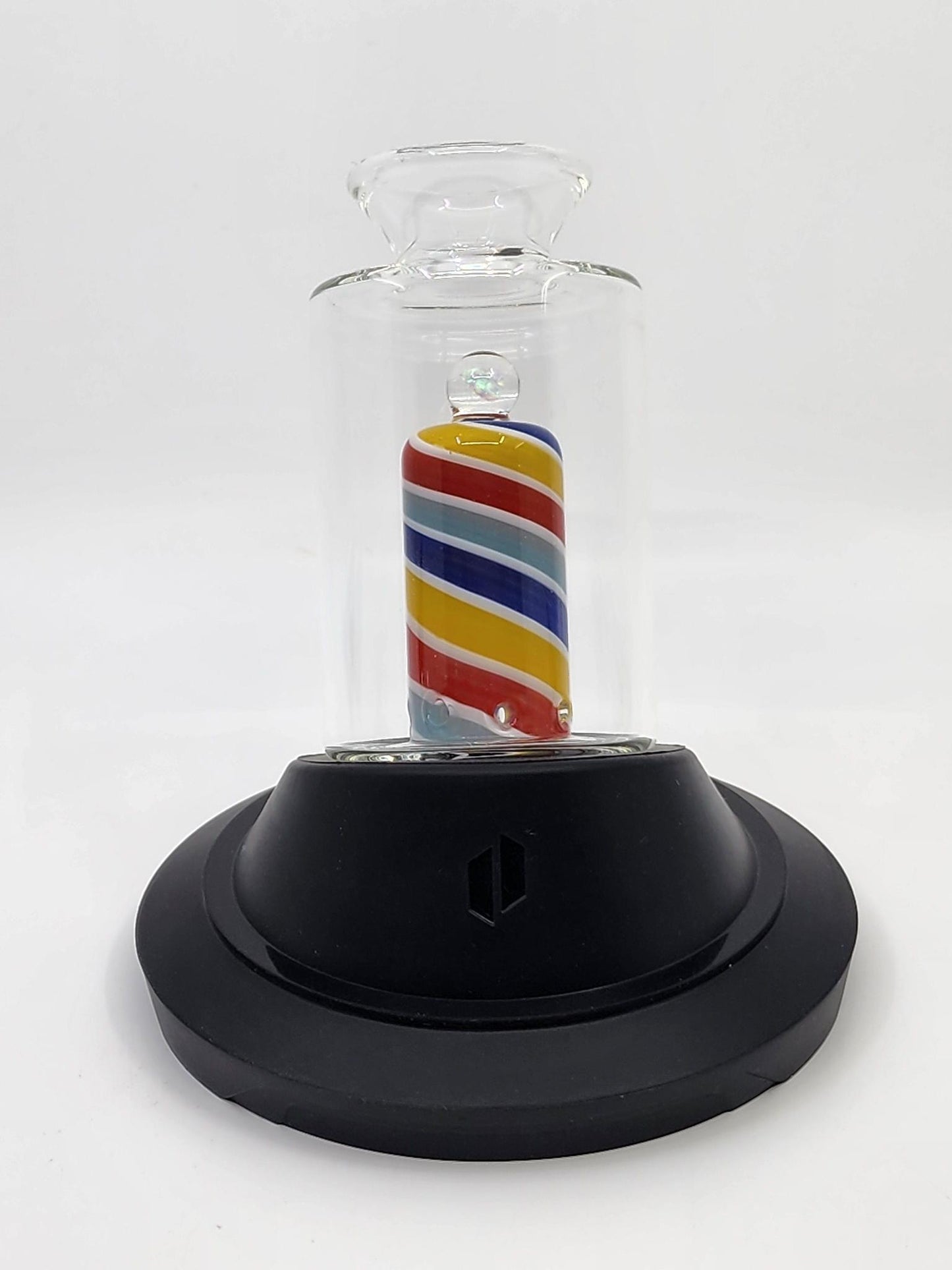 Displaying the dimensions of the Mini Opal Wig Wag Puffco Attachment for precise fitting.