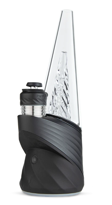 The Puffco Peak Pro 3DXL in Onyx, showcasing its sleek design and advanced hash technology for superior flavor.