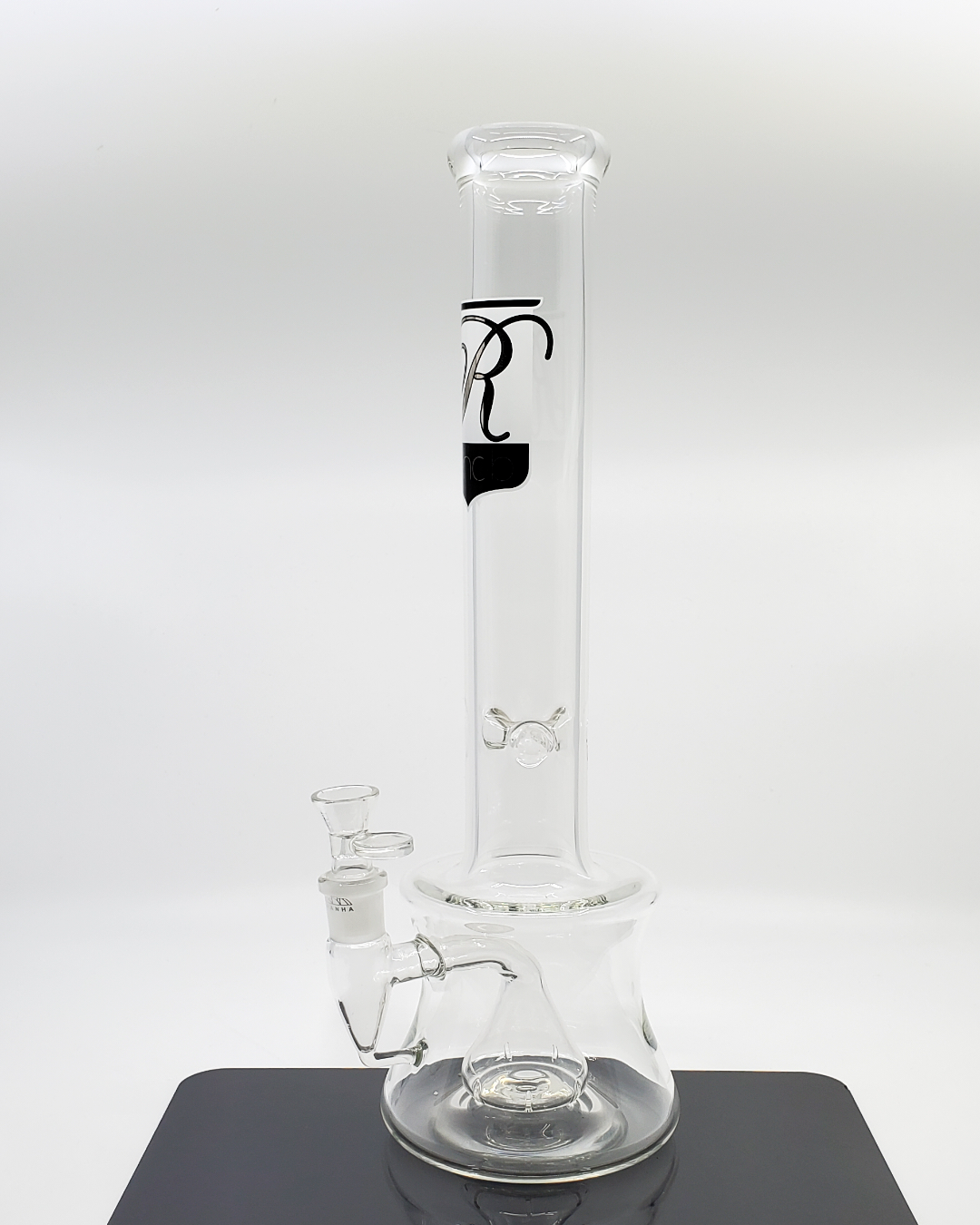 Rehab Glass 15" Beaker Bong – Durable glass bong featuring a showerhead perc and an ice catcher for cool, filtered smoke, designed for everyday use.