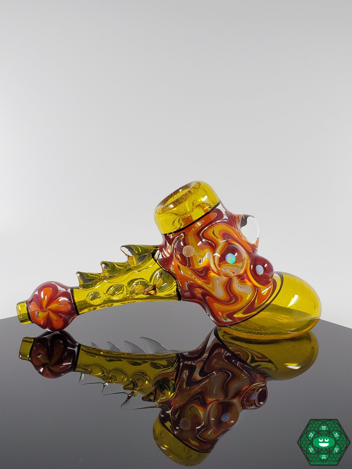 Handcrafted Bowman Hammer Glass Pipe with Thick Glass and Ergonomic Shape