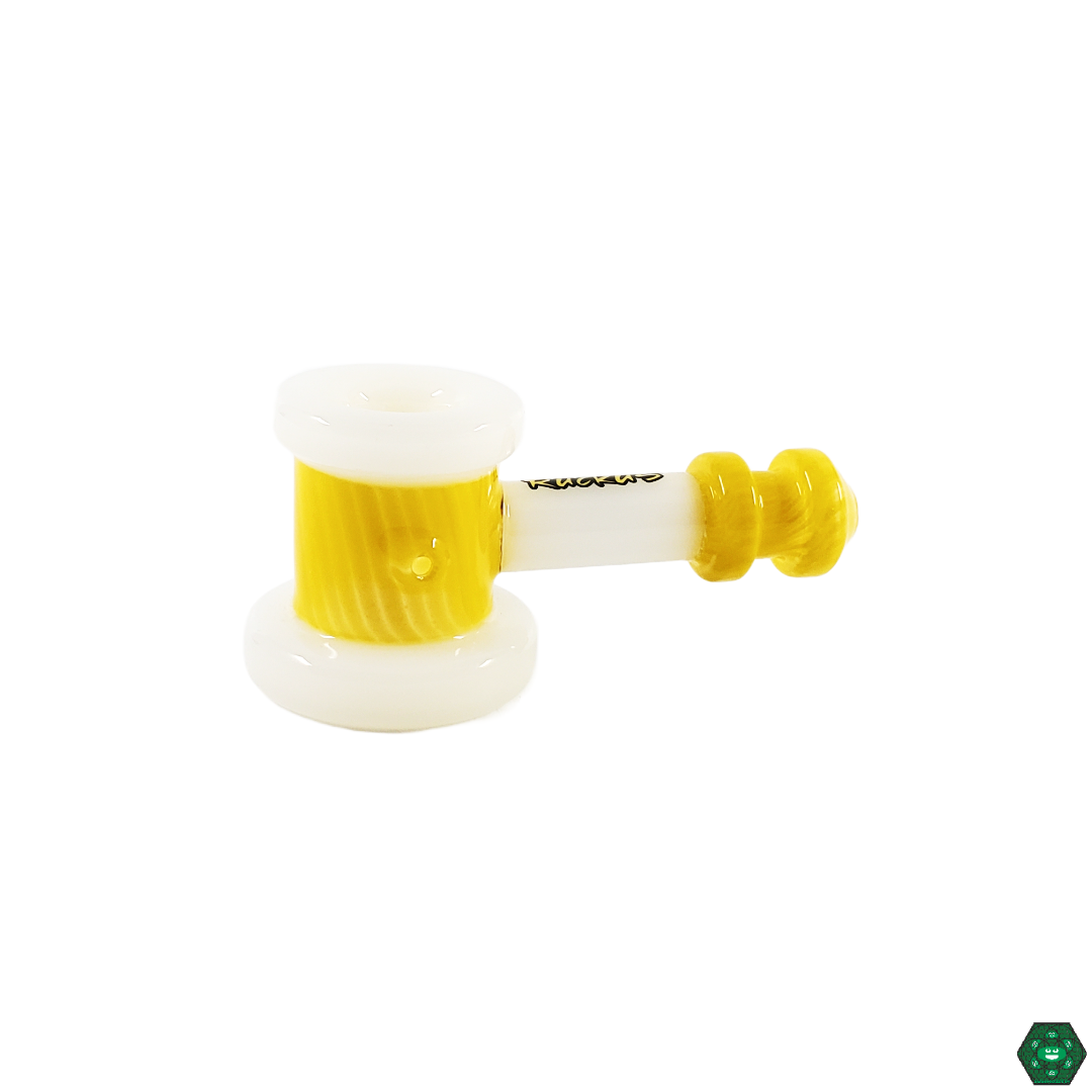 Ruckus Glass 5” Hammer Pipe - Combines Solid Design with Smooth Pulls, Ideal for Casual or Daily Use.