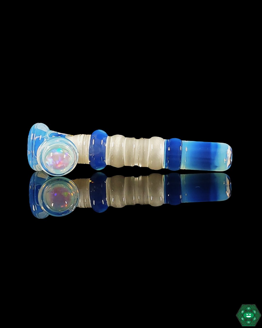 Alex Inwood Onie #13 | Durable Glass Chillum with Artistic Flair, Perfect for Dry Herbs and On-the-Go Use