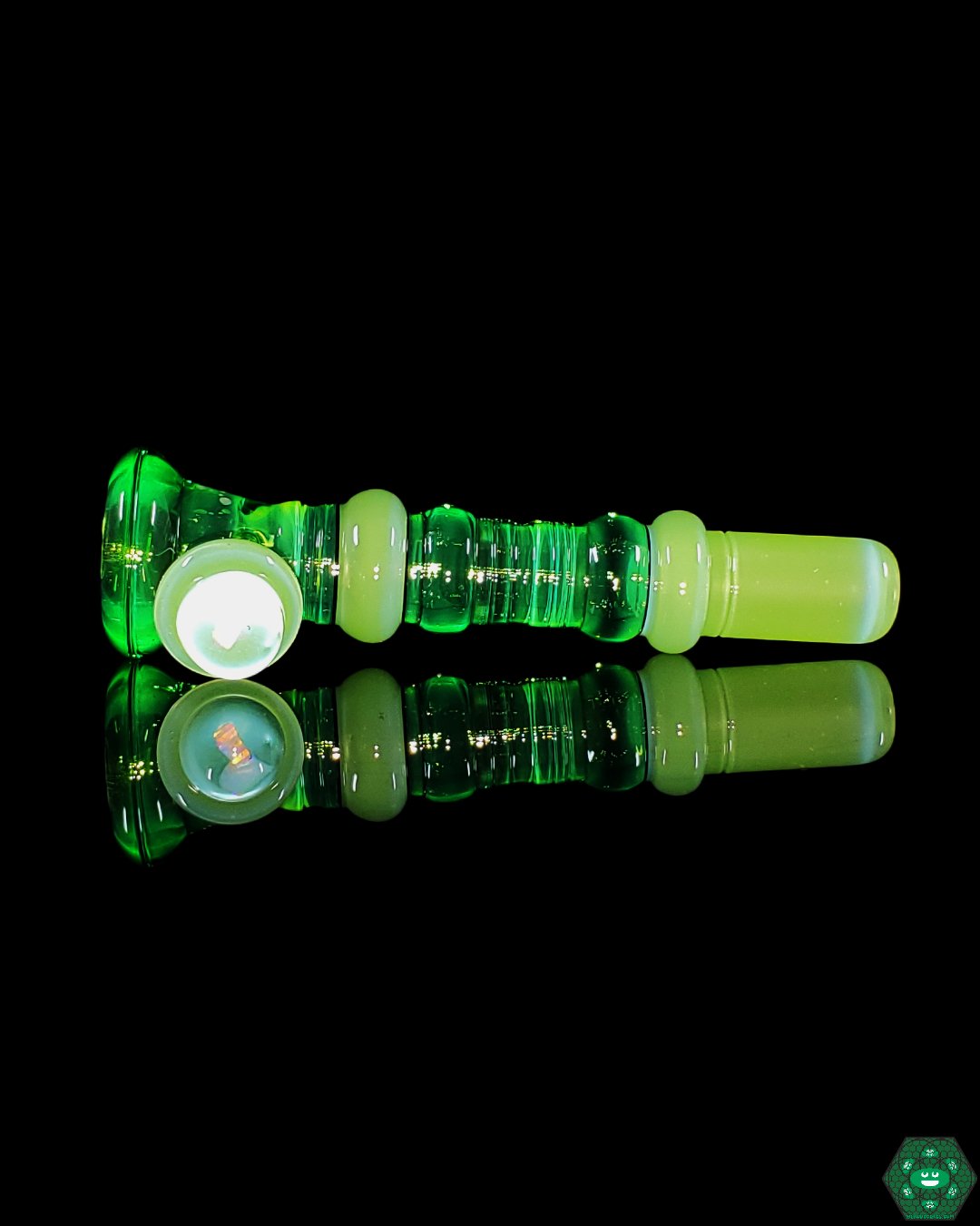 Alex Inwood Onie #6 | Durable UV Glass Chillum with Artistic Design, Perfect for Collectors and Enhanced Sessions