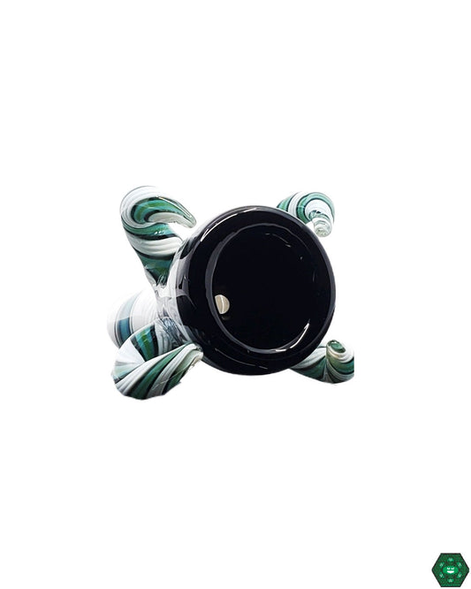 American 14mm Fully Worked Slide | Detailed Handcrafted Glass Slide for Both Functionality and Artistic Appeal