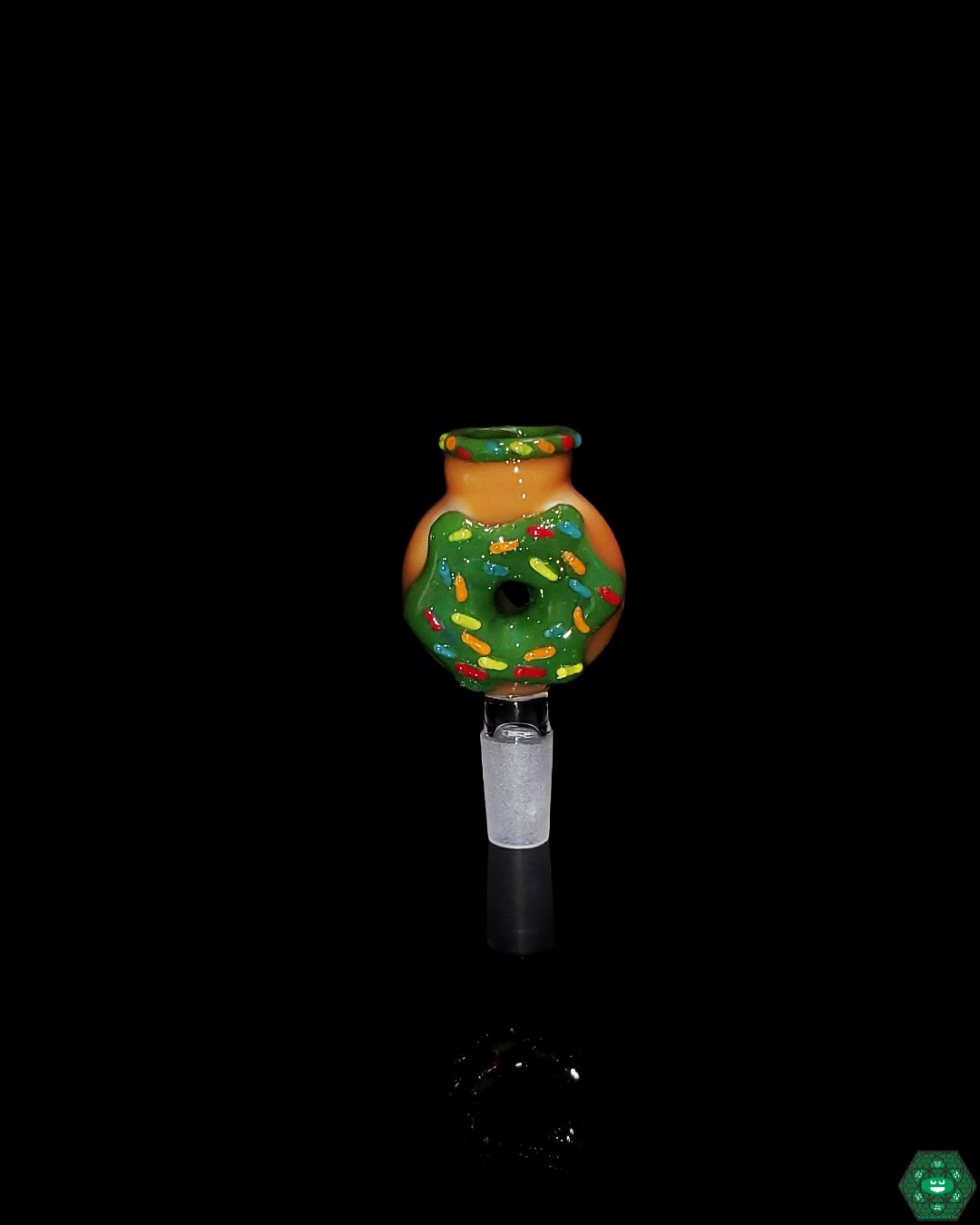American 14mm Sprinkled Donut Glass Slide | Playful and Unique Design for Smooth Draws and Fun Smoking Experience