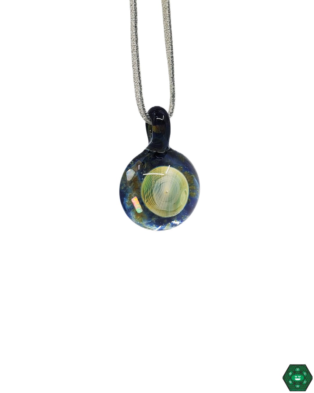 Brian Potter glass art pendant, a beautifully handcrafted jewelry piece for collectors and enthusiasts.