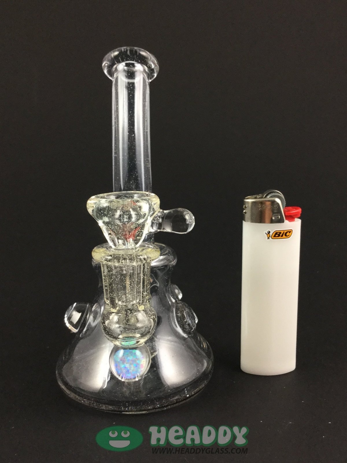 Crux Glass Minitube #4, a compact and portable glass piece, ideal for both home and on-the-go use.
