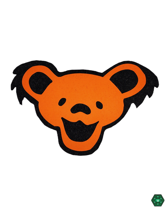 Die Cut Bear Dab Mat: This 12-inch mat from East Coasters features a unique bear-shaped design and provides a protective, slip-resistant, and heat-tolerant surface for your dab rigs.