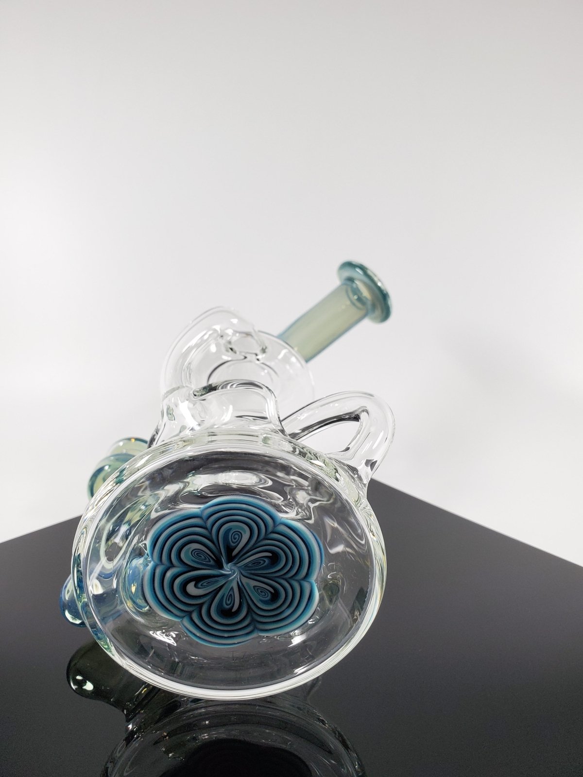 E Box - Blue Slyme Recycler - @Eboxglassart - HG