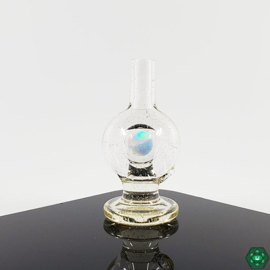 Full-Color Opal Cap: This vibrant cap from Soup Glass is designed to stand out, adding a stylish touch to your dabbing setup while providing functional airflow control.