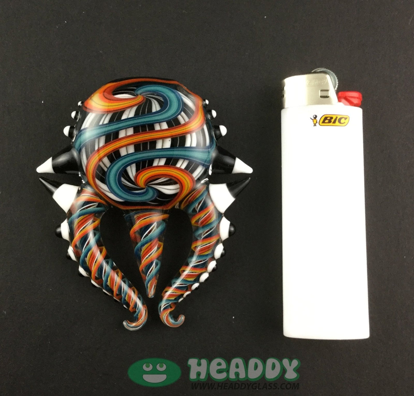 Global Glassworks Interdimensional Key Pendant - Orange & Blue - @Globalglassworks - HG