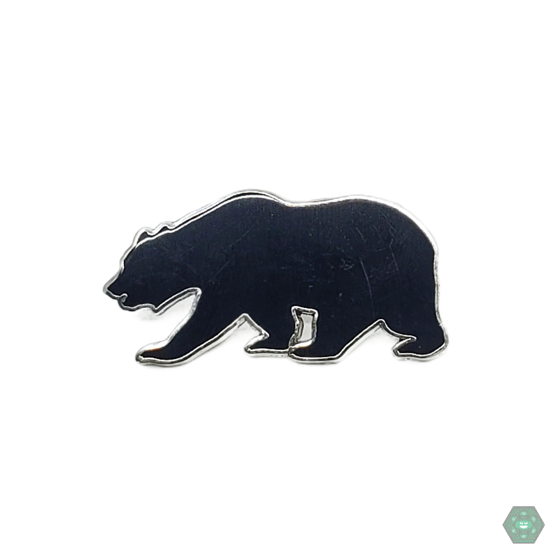 Grass Roots Bear Hat Pin with limited edition Rasta design, crafted for collectors and enthusiasts looking for standout accessories