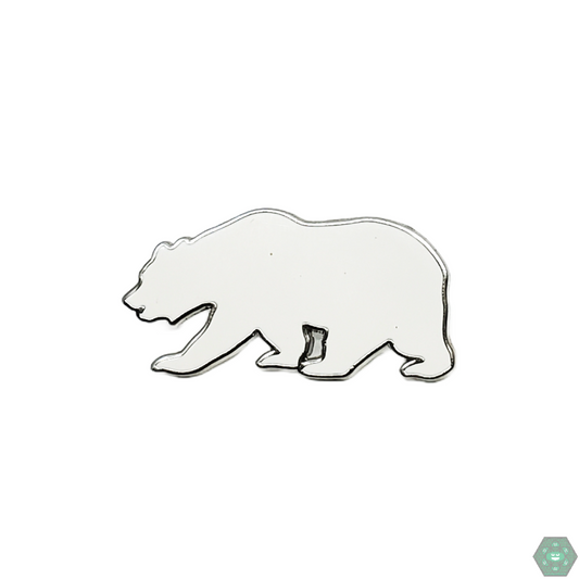 Grass Roots Bear Hat Pin featuring a unique Rasta design, a limited edition collectible for fans of vibrant and bold accessories