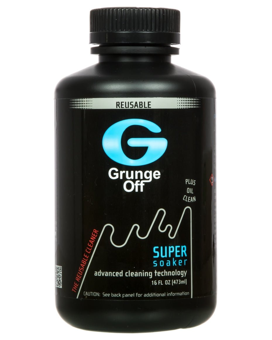 Grunge Off Super Soaker Cleaner – Ready-to-use resin remover for glass and metal, ensuring a spotless finish and top-condition glassware.