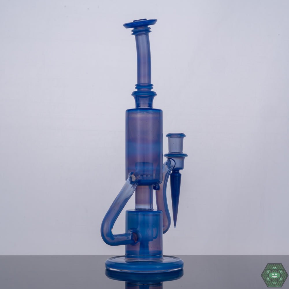 Handcrafted Glass Recycler: The Sonic Bubble Dumper is a handcrafted piece by The Glass Carpenter, showcasing their skill and artistry.