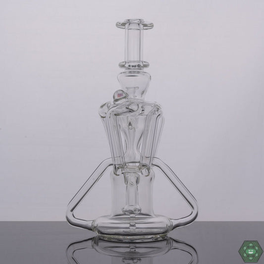 High-Performance Recycling Rig: The Spunout Glass Clear Recycler is designed for optimal recycling action, providing smooth and flavorful dabbing experiences.