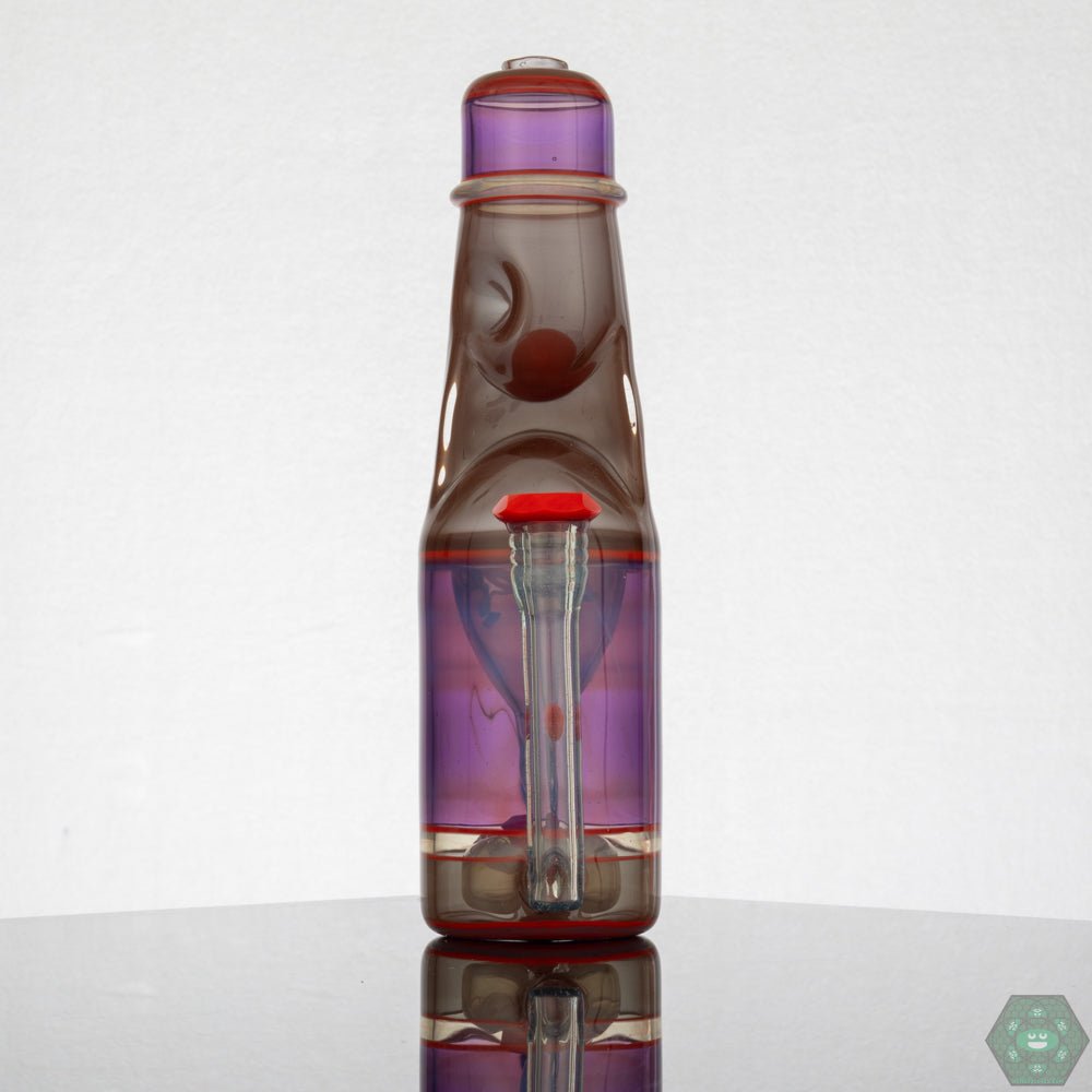 Jack Blew Glass Full Size Ramune Recycler (Red Crayon) – Premium handcrafted recycler with ergonomic handling and beautiful craftsmanship.