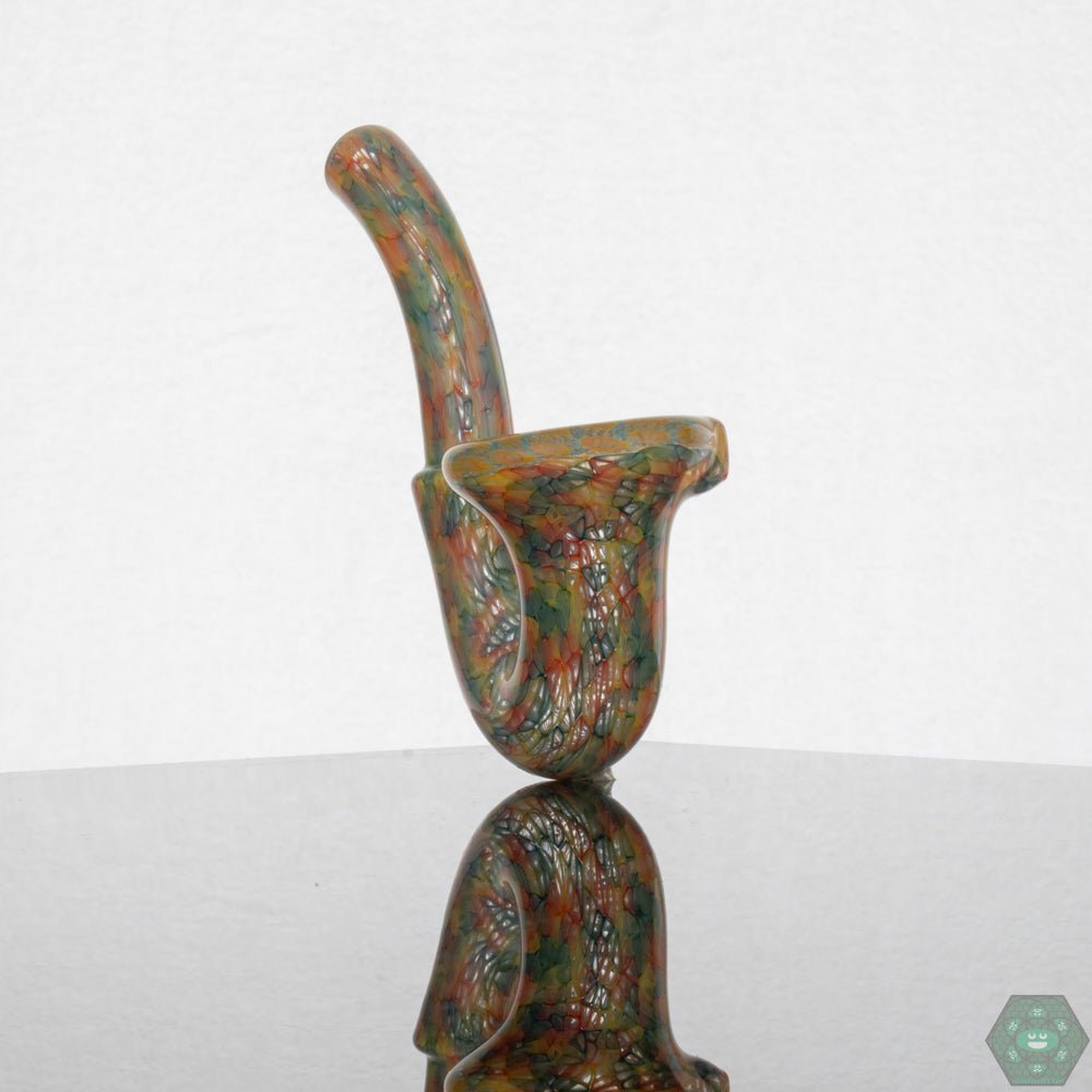 Jeff Heathbar Glass Sherlock – Collectible murrini Sherlock pipe, ideal for both display and practical use, showcasing intricate craftsmanship.