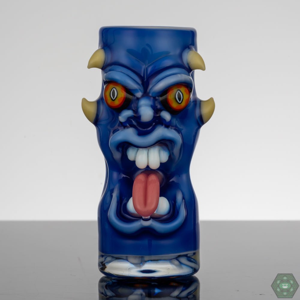 Kaleb Folck Shot Glass, an artistic handcrafted glass piece perfect for display or collection, each one-of-a-kind creation blending artistry with functionality, offering unique details and design variations that stand out.