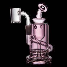 MJ Arsenal Pink Ursa Mini Rig, a compact and efficient mini rig offering premium filtration in a stylish pink design, perfect for smooth and flavorful dabbing sessions.