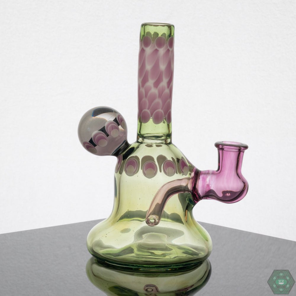 Natrix Glass Mini Tube - Haterade Colorway – Comes with authenticity sticker and business card, ideal for glass enthusiasts.