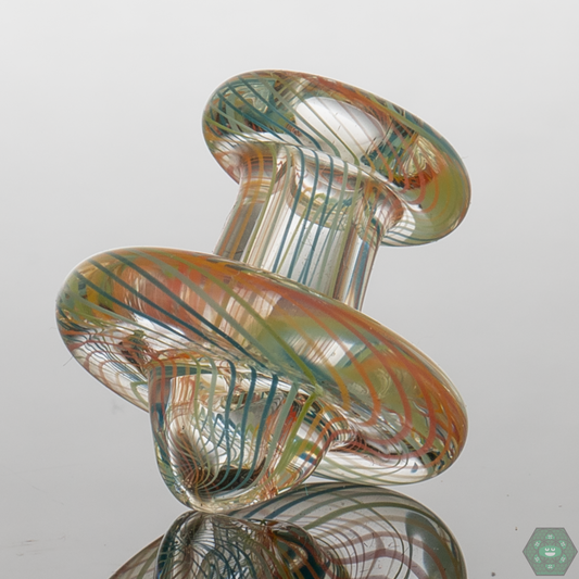 Retti Puffco Cap by Willy Wolly Glass, offering superior airflow control and a vibrant design for enhanced dabbing experiences.
