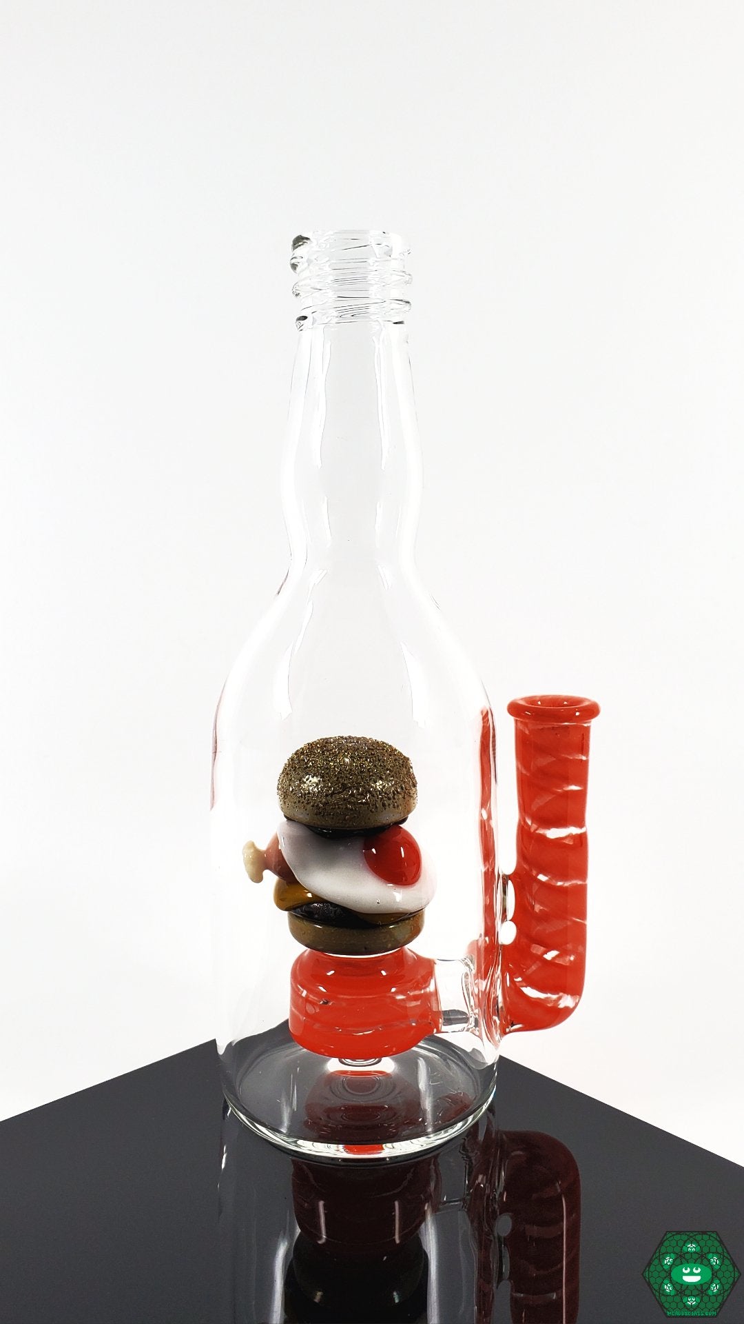 Rosburg Glass - Bottle Rig (Orange) - @Rosburgglass - HG