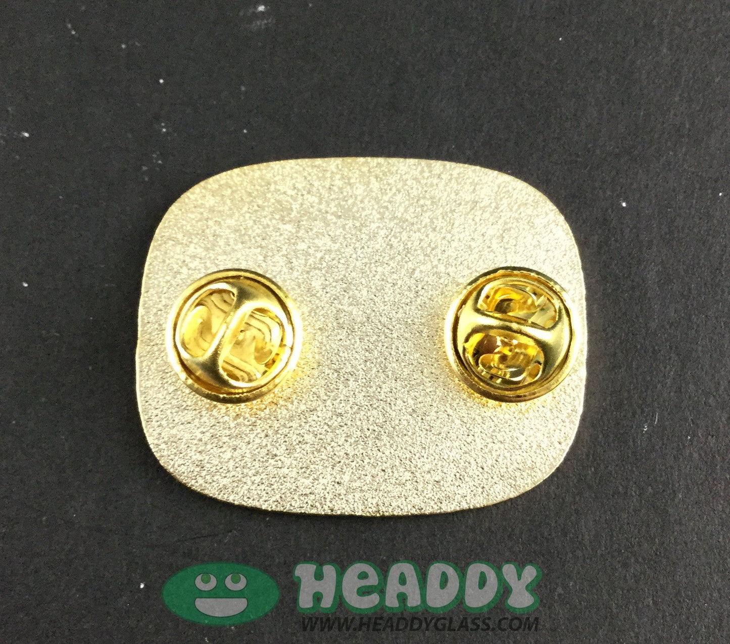 Close-up of the Slum Gold Baseball Bat Pin, showcasing its intricate details and premium enamel, making it a standout piece for collectors.