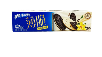 Oreo Cookies Crispy Thin Vanilla With Crushed Oreo Flavor