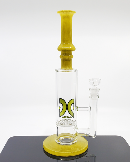 Dank Glass 12” Honeycomb Straight Tube | Honeycomb Perc | Durable and Smooth