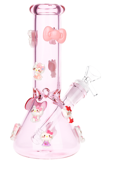 Wassup Kitty Beaker Glass Water Pipe